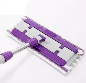 Commercial Home Use Floor Cleaning Mop Fast Clean up Flat Mop Dry and Wet Dust Mops with Telescopic Handle Microfiber Head