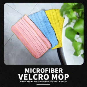 Commercial Household Microfiber Flat Mop Replacement Cloth Machine Washable Mop Head Refill for Multi Surface Floor Cleaning