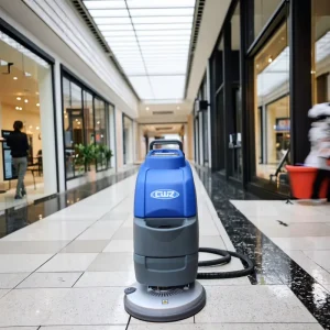 Commercial Industrial Cleaning Equipment Hand-Push Floor Scrubber Machine with Electric Motor