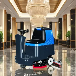 Commercial Industrial Cordless Battery-Powered Floor Scrubber