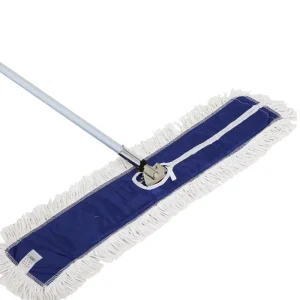 Commercial Industrial Cotton Floor Dust Mop with Aluminum Alloy Rod and 180-Degree Rotation