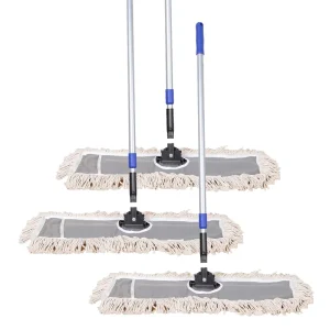 Commercial Industrial Cotton Push Dust Mop with Adjustable Steel Handle