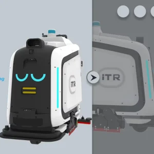 Commercial Industrial Robotic Floor Scrubbing Machine for Warehouse Cleaning