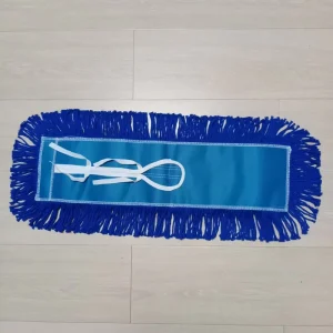 Commercial Industrial Wet and Dry Cotton Thread Flat Dust Mop, Blue