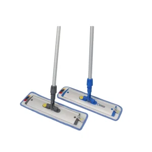 Commercial Microfiber Flat Mop Accessories with Plastic and Aluminum Components