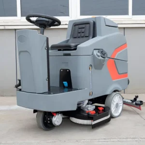 Commercial Ride-On Floor Scrubber with Automatic Scrubbing and Drying System