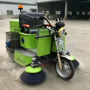 Commercial Ride on Floor Sweeper Machine 160L Dustbin Battery Powered Outdoor Property Road Cleaning Sweeper