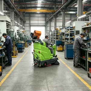 Commercial Ride on Floor and Road Sweeper Road Cleaning Equipment with High Pressure Water Gun Dust Suppression System