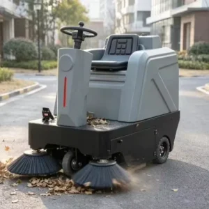 Commercial Ride-on Sweeper Machine for Community Roads Parks Leaf and Dust Collection Outdoor Cleaning Equipment