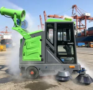 Commercial Road Sweeper with Water Spray System for Dust Control