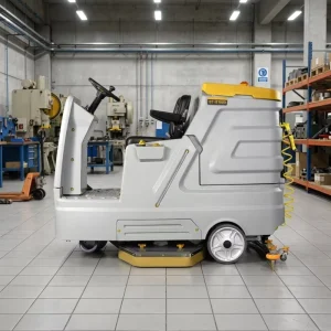 Commercial ST X1000 Battery Powered Ride On Floor Scrubber Dryer with Long Runtime