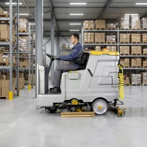 Commercial ST-X800 Heavy Duty Ride-On Floor Scrubber Dryer for Large Area Industrial Floor Cleaning