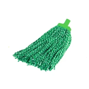 Commercial Screw-On Cotton String Wet Mop Replacement Head Heavy-Duty American Threaded Cut-End with Socket