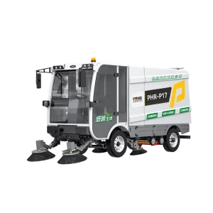 Commercial Smart Floor Sweeper Scrubber Pressure Washer Leaf Collector Self Clean 1.6T Tank Battery Road Sweeper