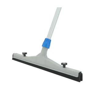 Commercial Soft Dual Foam Floor Squeegee with Reinforced Plastic Frame for Bathroom Kitchen Concrete Tile and Garage