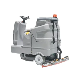 Commercial Warehouse Floor Scrubber with Self-Leveling Brush System for Uneven Surfaces
