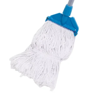 Commercial Wet Highly Absorbent Replacement Cotton Mop With Aluminum Alloy Mop Sticks 120cm Long Metal Handle Mop