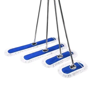 Commercial Wet and Dry Cotton Floor Mop for Hardwood and Tile with Stainless Steel Rod
