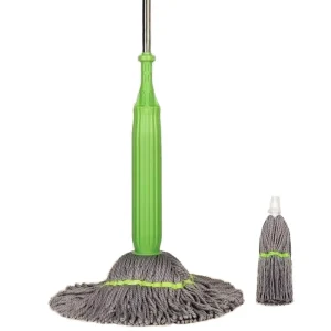 Commercial and Household Long Handle Self-Wringing Wet Mop with 360 Spin