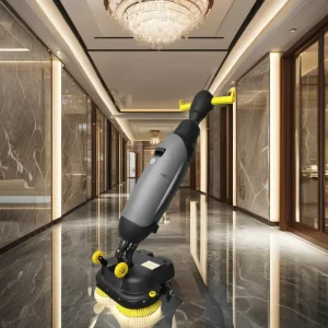 Compact Automatic Walk-Behind Industrial Floor Cleaning Sweeper and Scrubber Machine