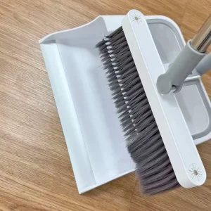 Compact Broom Dustpan Set Closet Storage Plastic Household Cleaning Tool