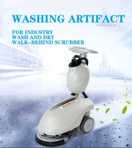 Compact Floor Washing Machine Scrubber Dryer for Hotel Supermarket Factory Floor Cleaning
