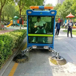 Compact Hand-Push Floor Sweeper Lightweight Commercial Dust Sweeping Tool