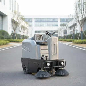Compact Industrial Commercial Floor Sweeper Scrubber, Walk-Behind