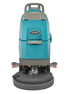 Compact Walk Behind Floor Scrubber Dryer 24V Battery Powered 40L 45L Tanks 72dBA Low Noise for Retail & School Cleaning