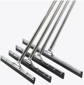 Concrete Floor Squeegee with EVA Foam Push Broom Scraper and Dual-Layer Rubber for Industrial Floors
