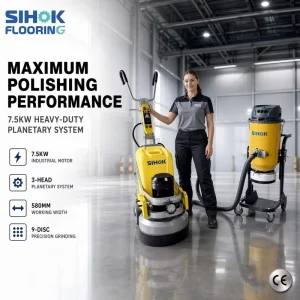 Concrete Polishing SIHOK 580mm Planetary Grinder 10HP Heavy Duty Industrial Floor Polisher Factory Direct Sale
