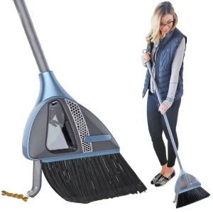 Cordless 2-in-1 Wet Dry Vacuum Broom and Mop with Built-In Dustpan