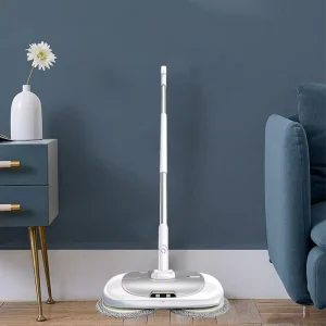 Cordless Automatic Self-Cleaning Electric Mop with Bucket Rechargeable Spin Scrubbing Floor Cleaner