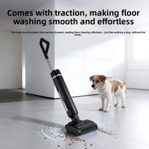 Cordless Brushless Wet and Dry Floor Washer with Scrubbing and Mopping Functions