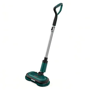 Cordless Electric Dual Spinning Mop Wet Dry Cleaning Waxing Floors Detachable Battery 300mL Water Tank Multi Language Household