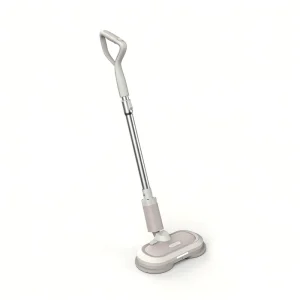 Cordless Electric Spin Mop Wet Dry Mopping Waxing Floors Detachable Battery 300mL Water Tank for Household Hotel Garage Floors