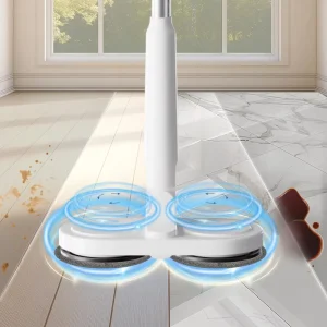 Cordless Electric Spin Mop and Vacuum Cleaner for Floor Cleaning