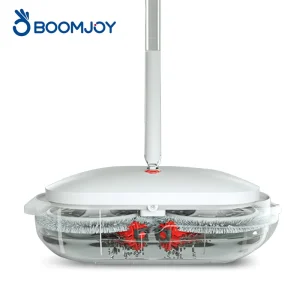 Cordless Electric Spin Mop with Self-Cleaning, 2500mAh Rechargeable Battery, Dual Rotating Pads and Water Spray