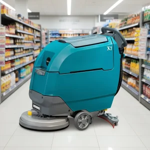 Cordless Electric X7 Walk-Behind Tile Floor Scrubber Machine