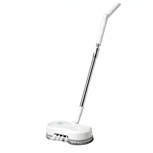 Cordless Electronic Spin Mop with Self-Cleaning, Dry and Wet Cleaning, Handheld Rotating Floor Cleaner