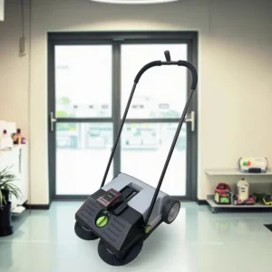 Cordless Rechargeable Lithium Battery Walk-Behind Street Sweeper
