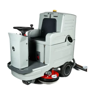 Cordless Rechargeable Ride-On Commercial Floor Scrubber for Large Areas