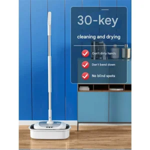 Cordless Self Clean Power Electric Mops with Bucket Automatic Scrubber Electric Spin Wash Mop for Floor Cleaning