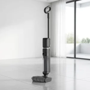 Cordless Smart Floor Scrubber Mop Voice Assistant Auto Cleaning LED Battery Display Brushless Motor for Household Hotel Cleaning
