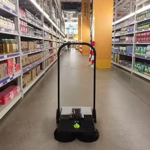 Cordless Walk-Behind Mini Floor Sweeper with Lithium Battery