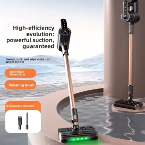 Cordless Wet Dry Vacuum Cleaner 13000Pa Strong Suction Handheld 3 in 1 Sweeping Mopping High Speed Motor 20 Minute Runtime Home
