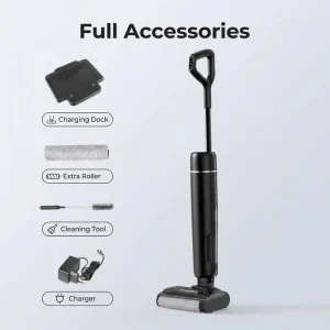 Cordless Wet Dry Vacuum Self Cleaning Floor Washer Strong Suction Long Battery Home Hotel Commercial Cleaning Factory
