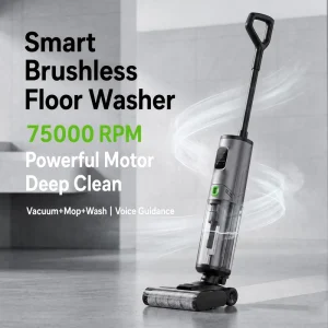 Cordless Wet and Dry Self-Cleaning Vacuum Cleaner and Mop with Brushless Motor for Carpet and Floor Cleaning