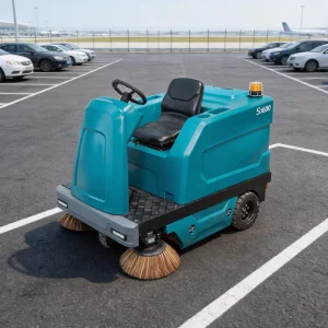 Cost Effective GIYO S1600 Ride on Compact Electric Commercial Grade Sweeping Floor Sweeper
