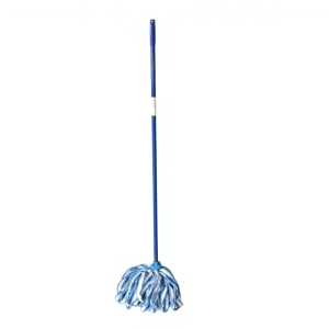 Cost Effective Microfiber Mop with Colorful Iron Handle for Mall School & Hospital Cleaning